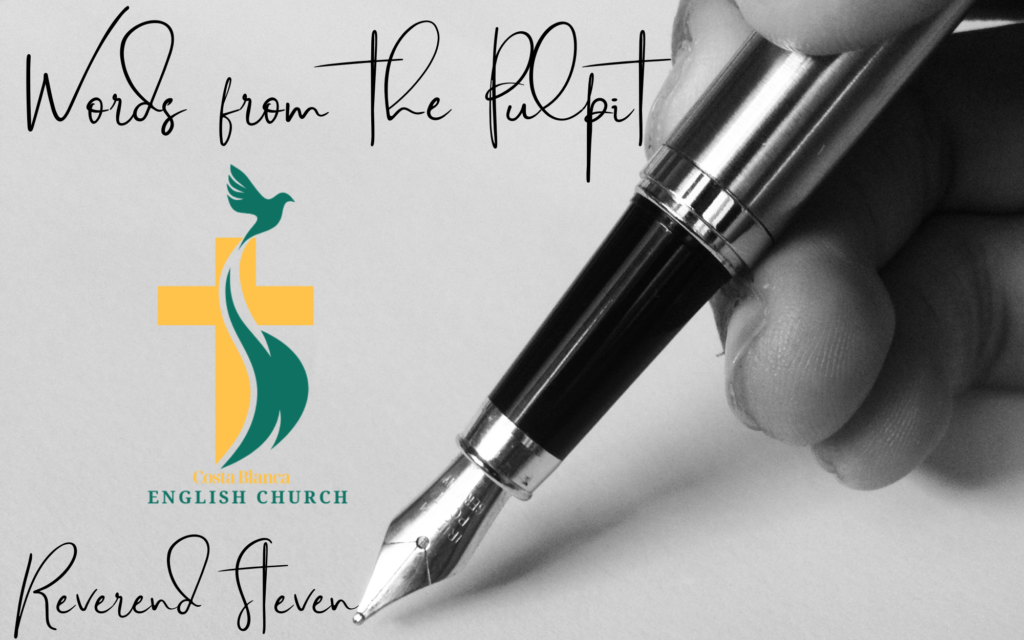 Reverend Steven Writes from the Pulpit